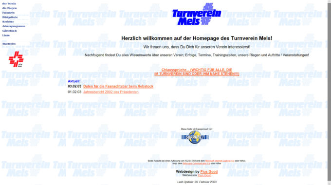 Homepage 1999-2003